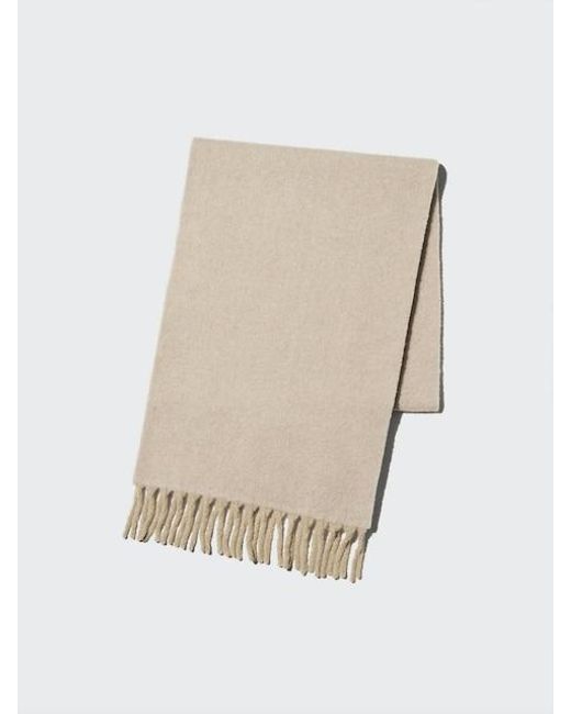 Uniqlo Natural Soufflé Yarn Chunky Stole for men