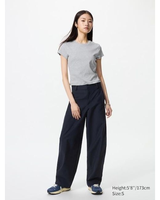 Uniqlo Blue Jersey Hose (Barrel Leg, Lang)