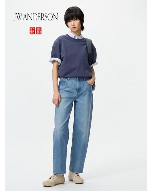 Uniqlo Blue Baggy Jeans