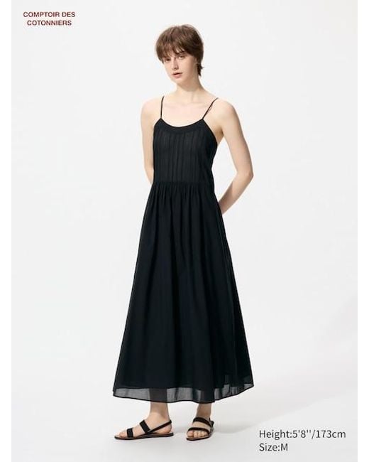 Vestito Lungo A Canotta Cotone di Uniqlo in White