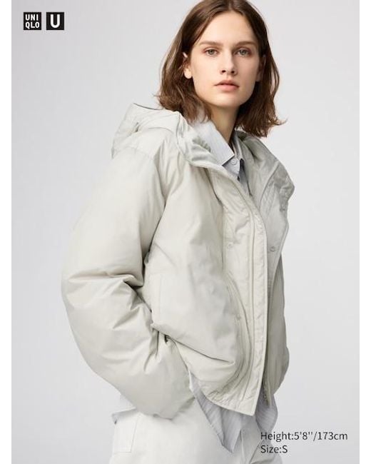 Uniqlo White Puffertech Parka