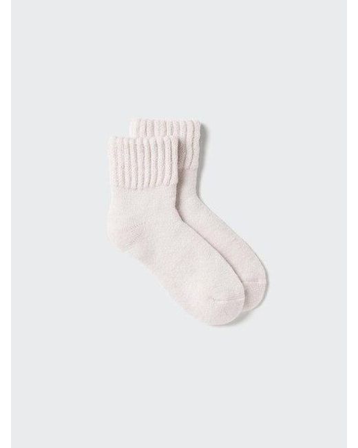 Uniqlo White Heattech Socks (Room Pile)