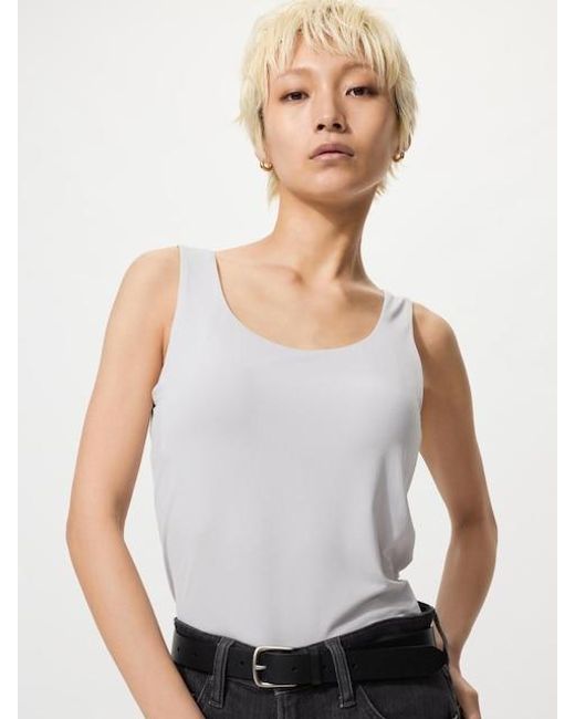 Uniqlo White Airism Sleeveless Bra Top