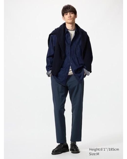 Pantalón Cálido Elástico (Corto) Uniqlo de hombre de color Blue