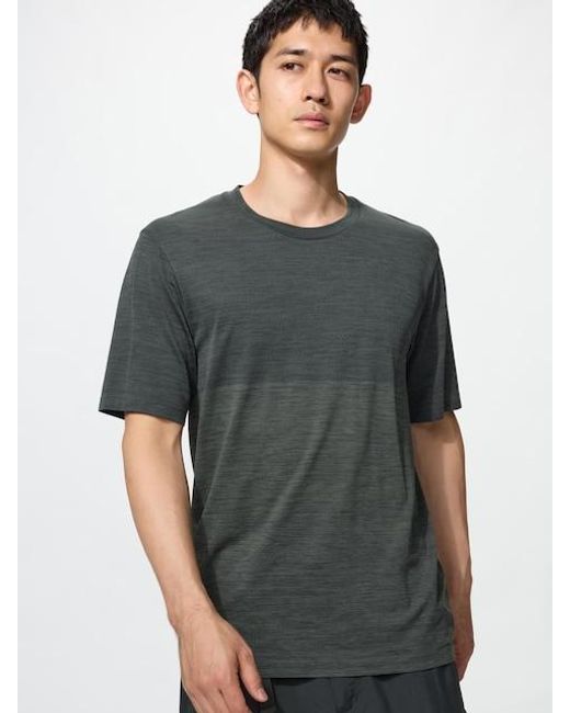 Uniqlo Gray Dry-Ex T-Shirt for men