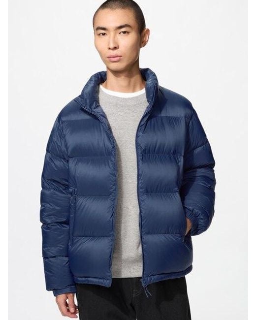 Uniqlo Light Down Jack (Volume) in het Blue