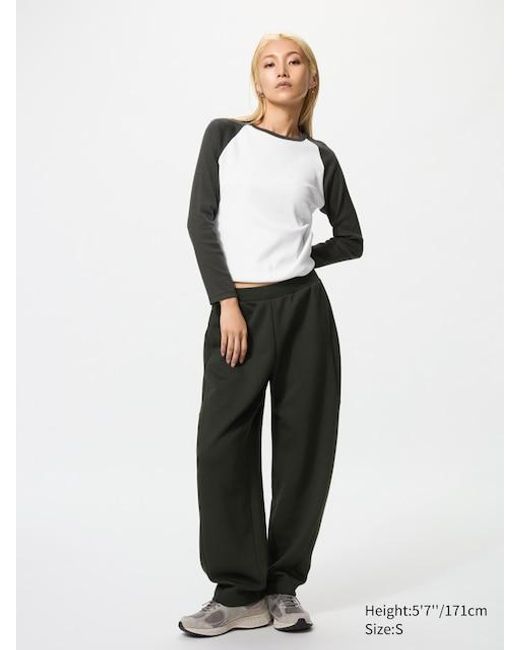 Pantalón Dry Curved Uniqlo de color White