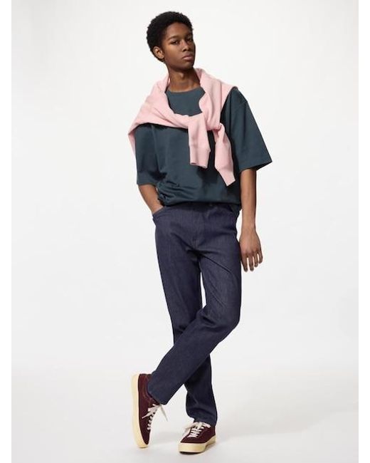 Uniqlo Blue Ezy Jeans for men