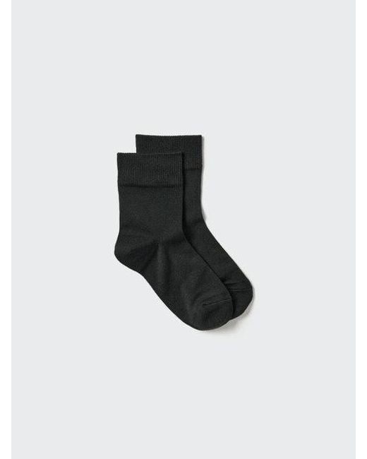 Uniqlo Black Heattech Socks (Crew Relax)