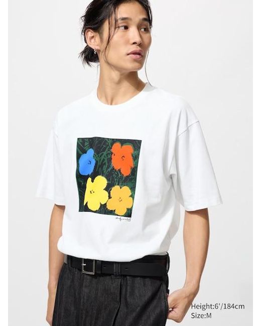 Uniqlo White Ny Pop Art Ut Graphic T-Shirt (Andy Warhol) for men