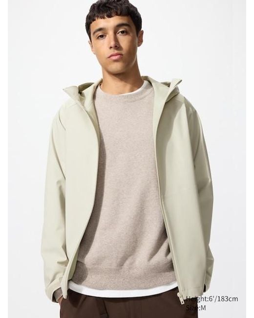 Uniqlo Natural Blocktech Parka (3D Cut) for men