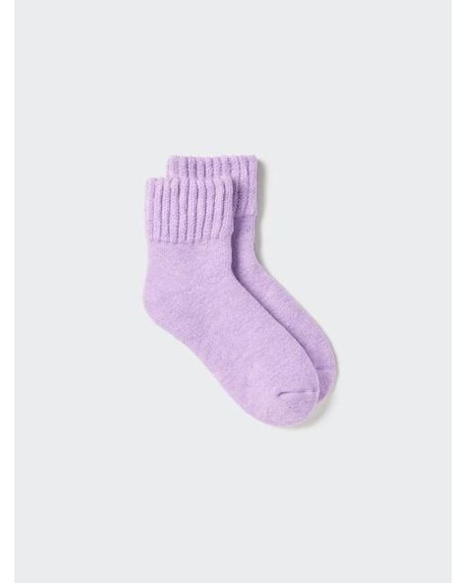 Calze Termiche Heattech Pile di Uniqlo in Purple