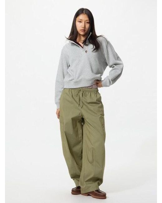 Uniqlo Green Utility Volume Trousers for men