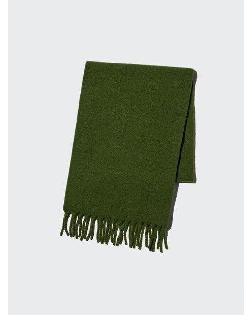 Uniqlo Green Soufflé Yarn Chunky Stole for men
