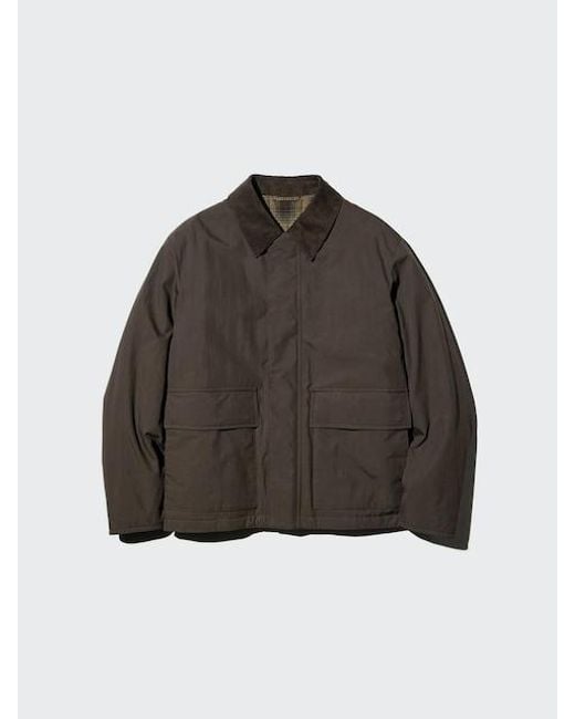 Uniqlo Brown Padded Short Blouson for men