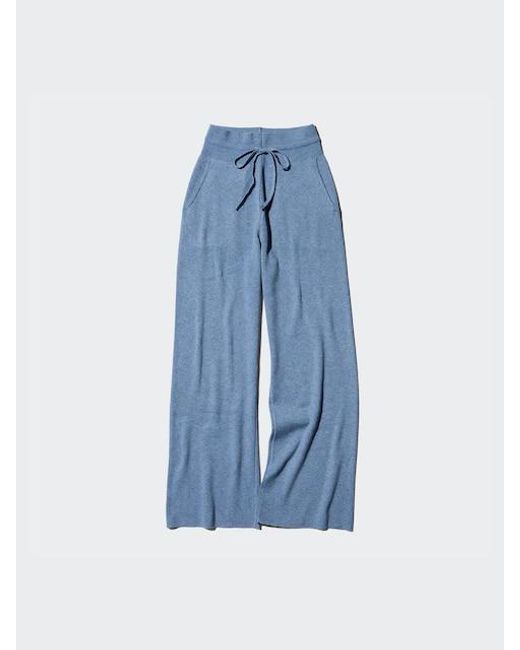 Uniqlo Blue Gerippte Hose (Maschinenwaschbar)