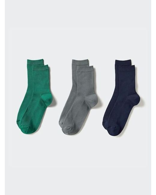 Calcetines (Canalé, 3 Pares) Uniqlo de color Blue