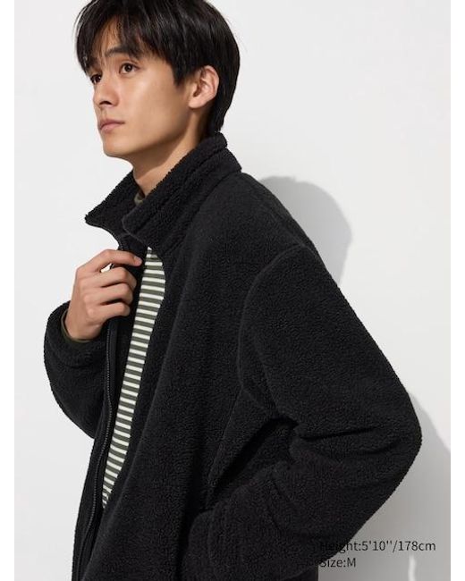 Uniqlo Fleece Jacke (Gefüttert) in Black für Herren