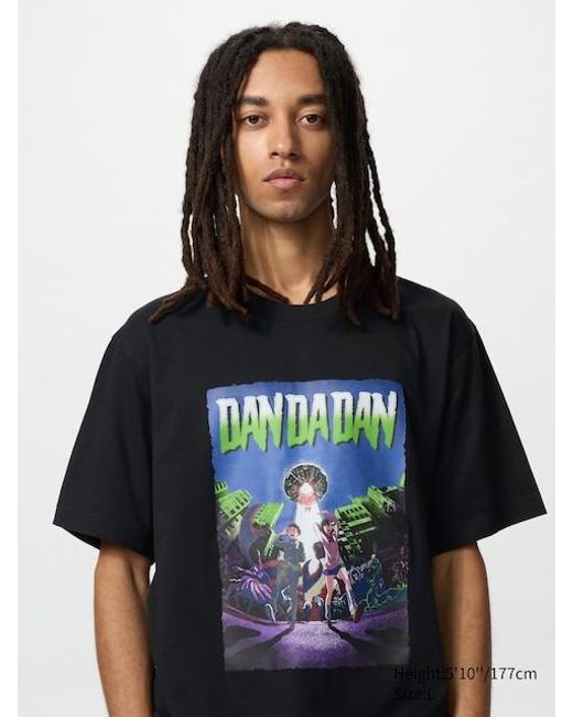 Dandadan Ut Camiseta Uniqlo de hombre de color Black