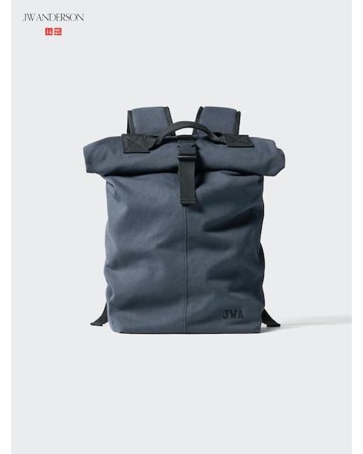 Uniqlo Blue Roll Top Backpack for men