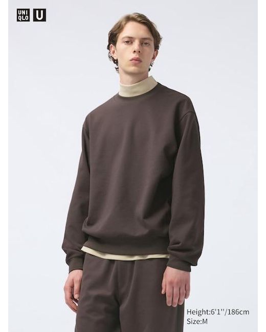 Airism Sudadera Algodón Uniqlo de hombre de color Gray