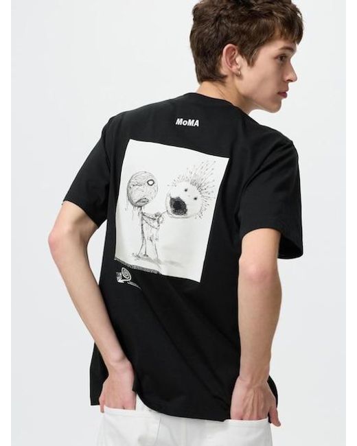 Uniqlo Black Moma Poster Art Ut Graphic T-Shirt for men