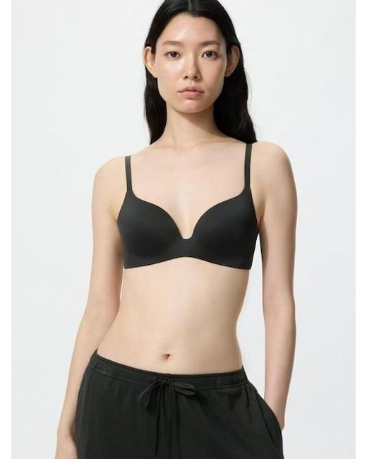 Uniqlo Black Wireless Bra (3D Hold)