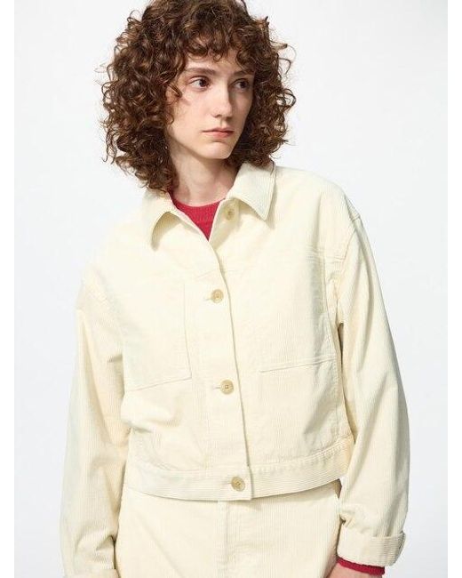 Uniqlo Natural Corduroy Short Jacket