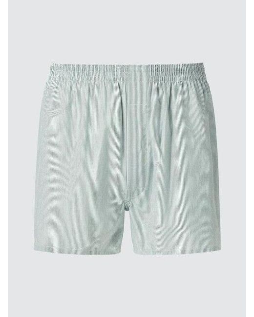 Uniqlo Blue Woven Trunks (Striped) for men