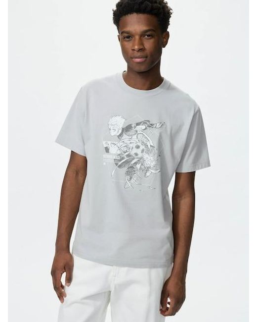 Uniqlo White Bluelock Ut Graphic T-Shirt for men
