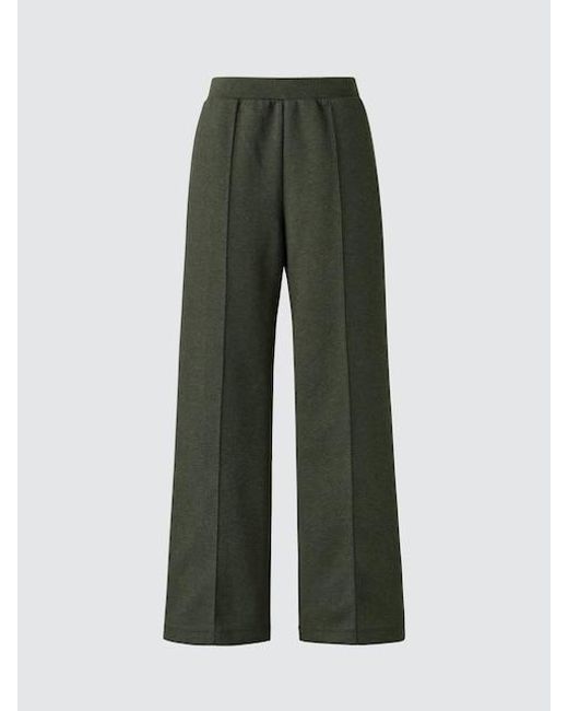 Uniqlo Green Sweat Straight Trousers (Longer) for men
