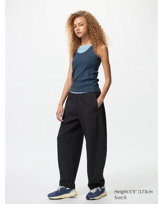 Pantalón Dry Curved Uniqlo de color Blue