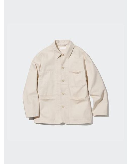 Uniqlo Natural Denim Utility Jacket for men