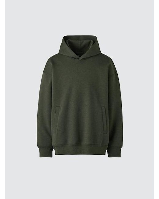 Uniqlo Green Sweat Oversized Pullover Hoodie for men