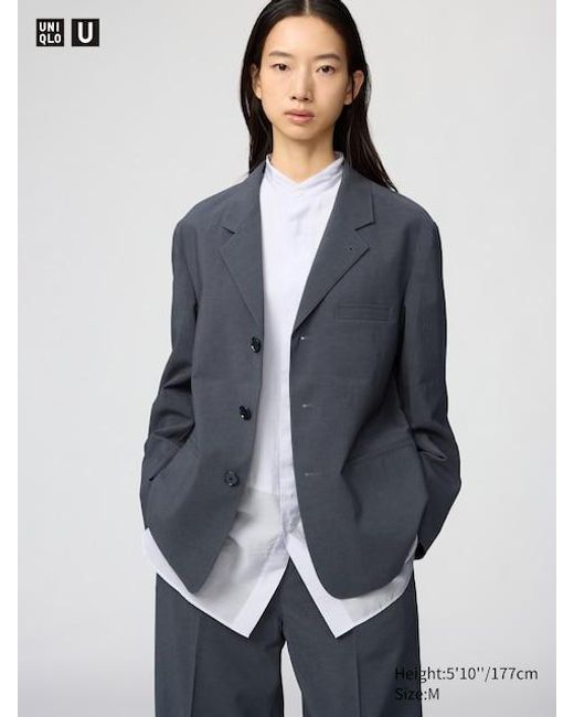 Uniqlo Blue Tailored Jacket