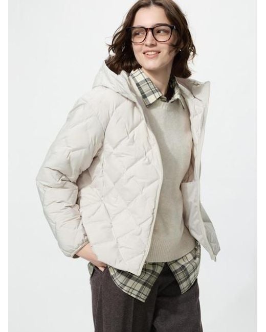 Uniqlo Puffertech Parka in het Natural