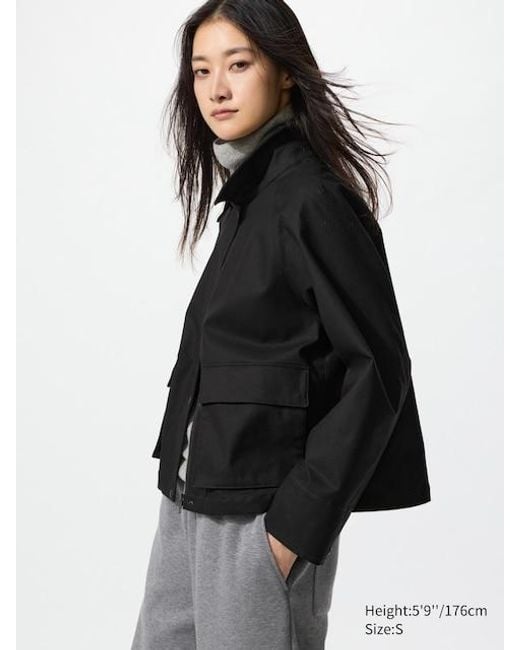 Uniqlo Black Utility Short Jacket