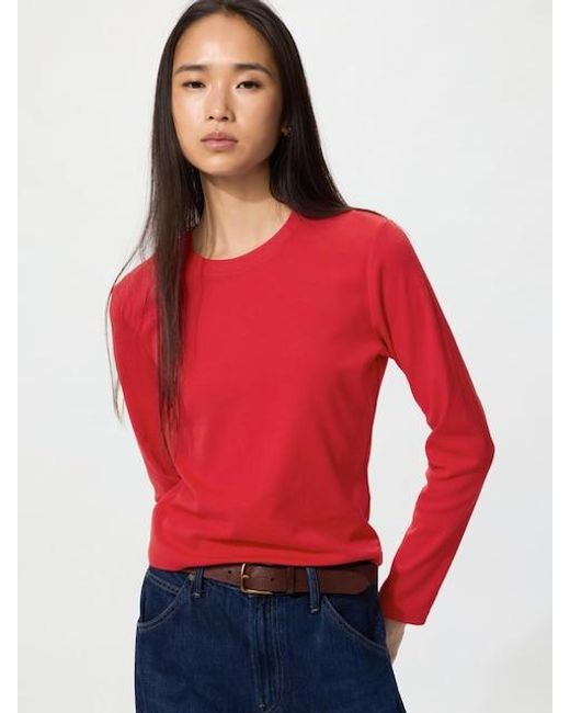 Uniqlo Red Mini T-Shirt (Long Sleeve)