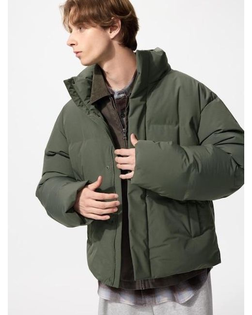 Uniqlo Green Seamless Down Jacket for men