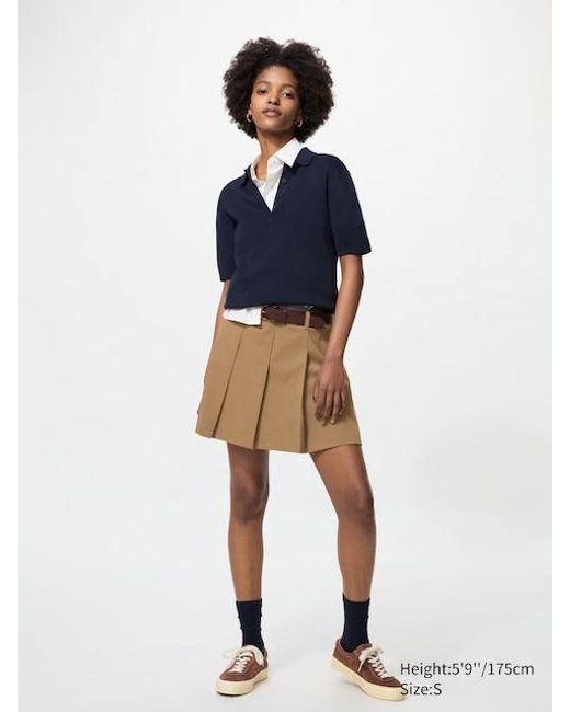 Gonna Pantalone A Pieghe di Uniqlo in Blue