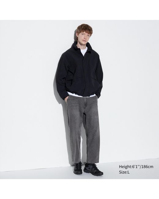 Uniqlo Baumwolle jeans in 7/8-länge (relaxed fit) in Black für Herren