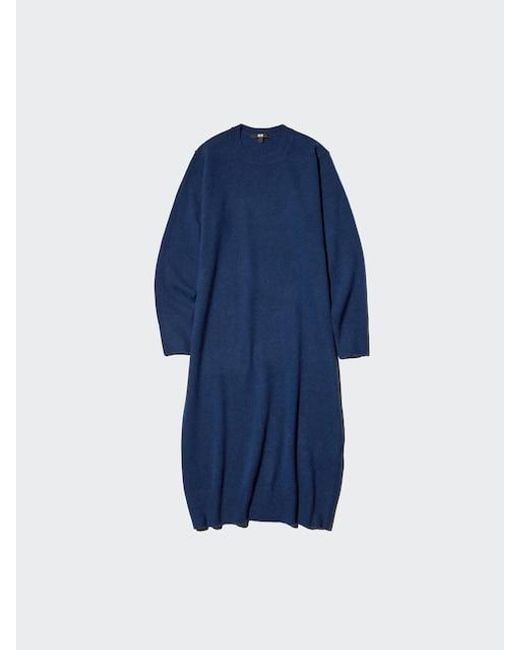 Uniqlo Blue Soufflé Yarn Dress