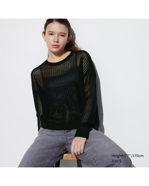 Uniqlo Black Mesh pullover