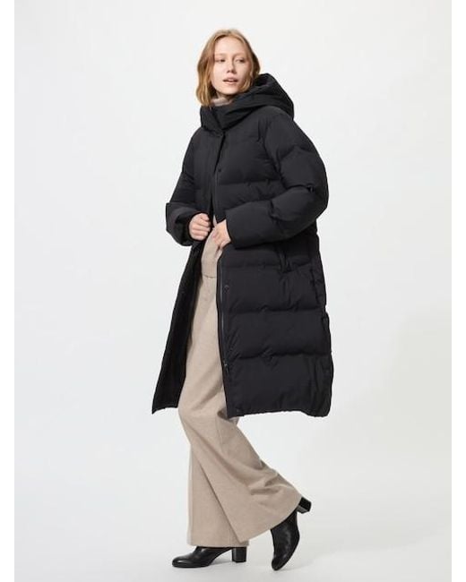 Uniqlo Blue Seamless Down Long Coat