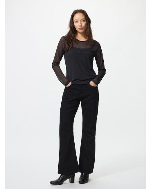 Uniqlo Black Bootcut Jeans