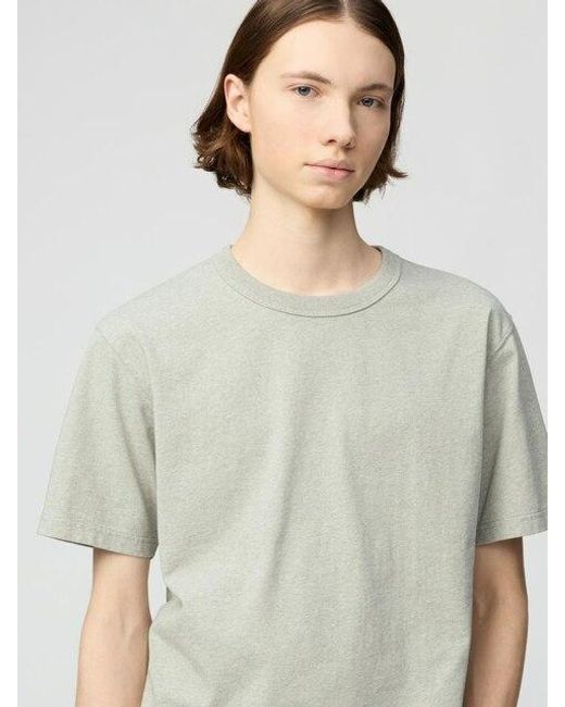Uniqlo Gray Crew Neck T-Shirt for men