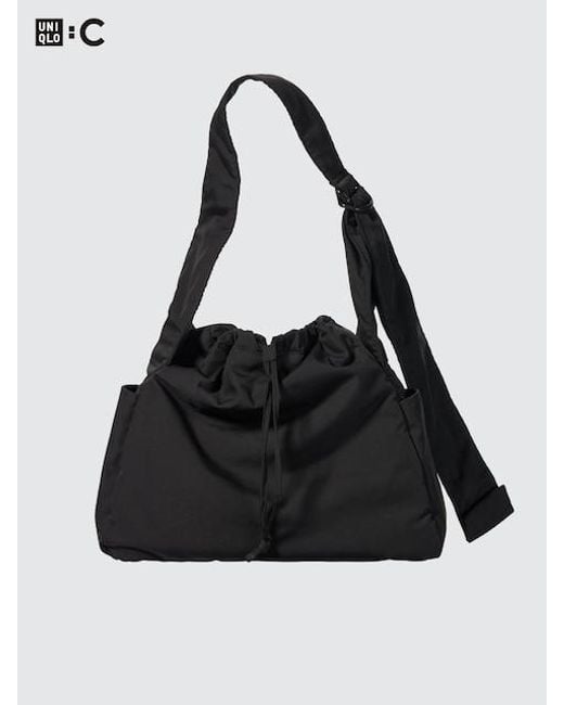 Uniqlo Black Soft Puffy Shoulder Bag for men