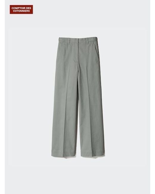 Pantaloni Cotone Taglio Dritto di Uniqlo in Multicolor