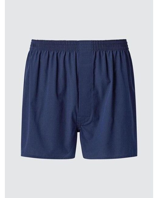 Uniqlo Blue Woven Trunks for men