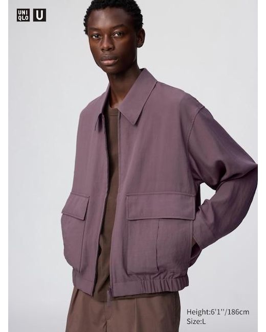 Uniqlo Purple Short Blouson